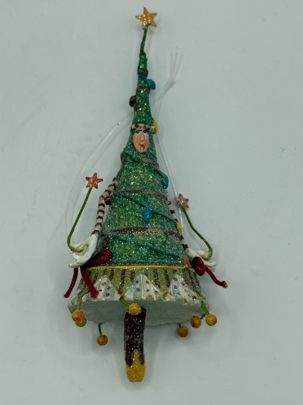 MacKenzie-Childs Patience Brewster Glitter Whimsical Tree 🎄Ornament with ⭐️